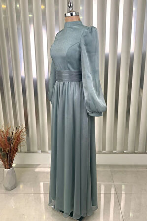 Afra Tesettür Abiye Mint