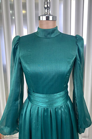 Afra Tesettür Abiye Zümrüt