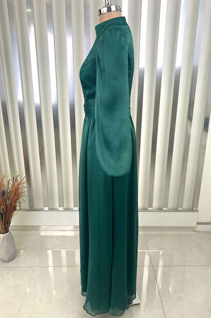 Afra Tesettür Abiye Zümrüt