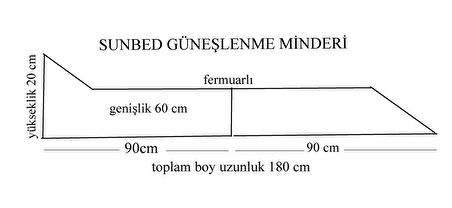 MİRZADE SUN BED KATLANIR GÜNEŞLENME MİNDERİ-SUNBED TURKUAZ MAVİ