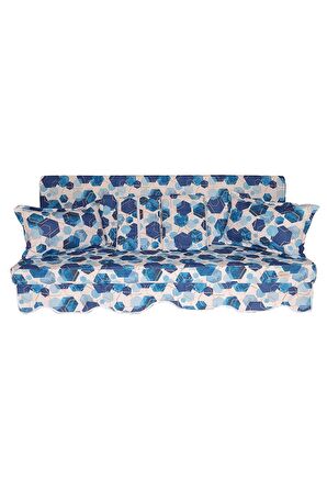MİRZADE SOFA SOFT KUMAŞ TENTESİZ 28 DNS SÜNGER  SALINCAK MİNDERİ-sofa salıncak turkuaz altıgen