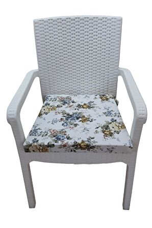 MİRZADE 6 Adet Duck Bezi Rattan Minderi-elt prm 0001