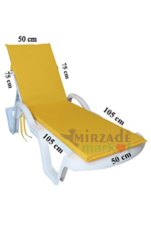 MİRZADE ŞEZLONG MİNDERİ STANDART SU GEÇİRMEZ MALZEME-SARI