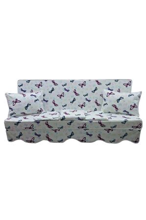 MİRZADE ELİT SALINCAK MİNDERİ SU İTİCİ KUMAŞ GRİ SÜNGER FERMUARLI SET-prm 081061 v 9