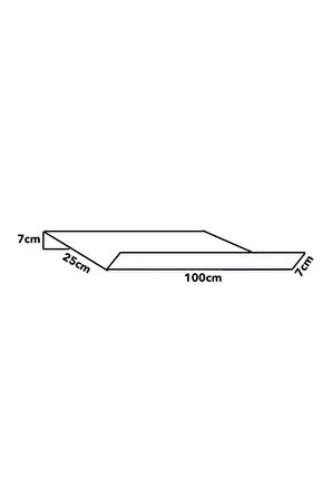 Pleksi Klima Rüzgar Kesici Seperatör (100cm)