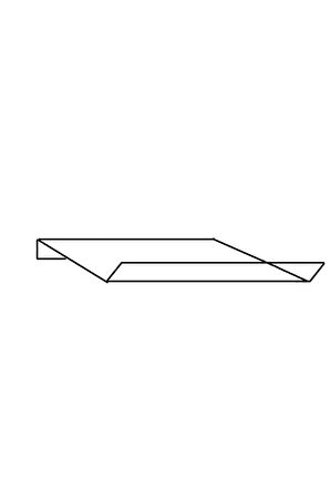 Pleksi Klima Rüzgar Kesici Seperatör (100cm)