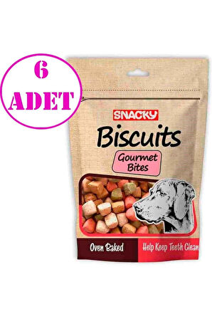 Snacky Gourmet Bites Köpek Ödül Bisküvisi 200 Gr 6 AD