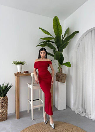 Dron Straplez Elbise