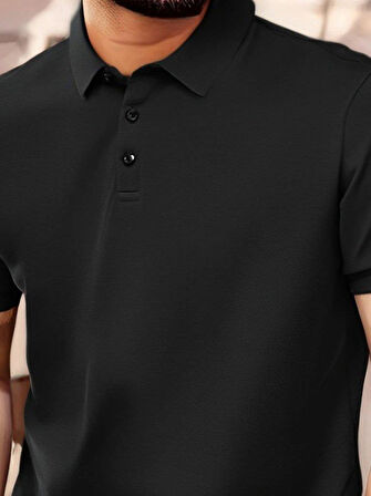 Erkek Kısa Kollu Yakalı Viskon Iki Iplik Erkek Bluz