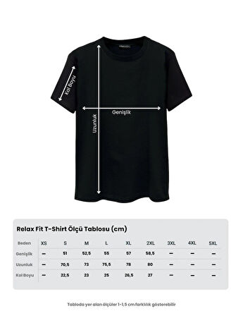 Erkek Relax Fit Bisiklet Yaka %100 Pamuk Rahat Kesim Basic Tişört