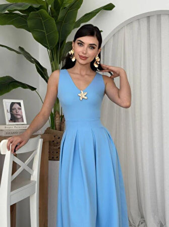 Late Yıldız Detaylı Elbise