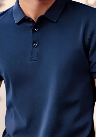 Erkek Kısa Kollu Yakalı Viskon Iki Iplik Erkek Bluz