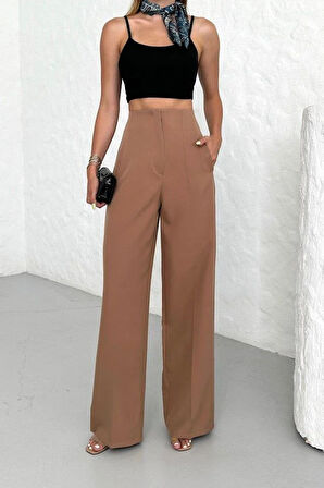 Yüksek Bel Pensli̇ Palazzo Pantolon