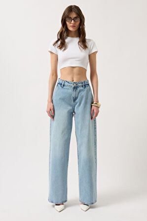 Düşük Bel Straight Jean
