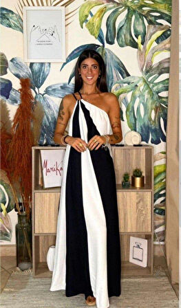 ÇİFT RENKLİ ELBİSE