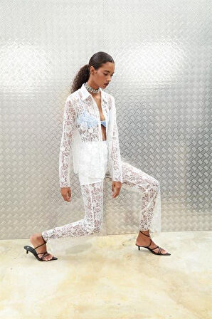 Beluga Dantel Pantolon Takım 9589-08