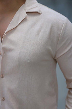 Erkek Kadife Dokulu Uzun Kollu Gömlek