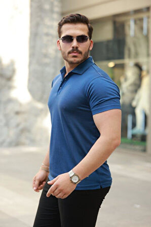 Erkek Yakalı Kısa Kollu Tişört