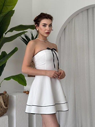 Yuna Straplez Elbise