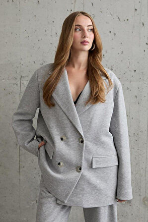 Gri 3-İplik Comfort Ceket Ve Pantolon Takım