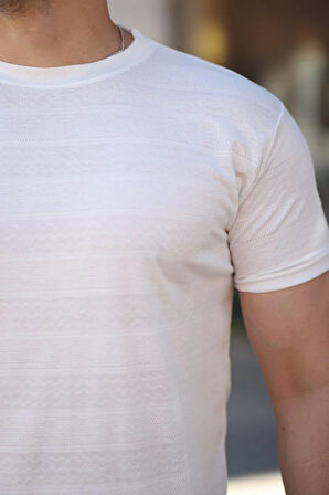 Erkek Mini Jakarlı Kısa Kollu T-shirt