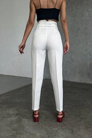 Yüksek Bel Pensli̇ Pantolon