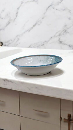 Güral porselen 6 adet 19 cm şuje yemek tabağı 1341
