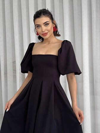 Benjamin Çan Etekli Midi Boy Elbise