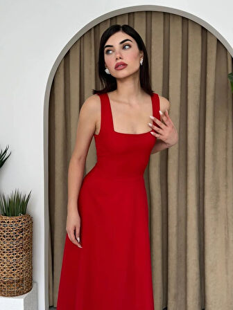 Neapolitan Askılı Elbise