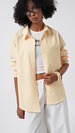 Çizgili Basic Gömlek