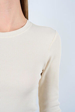 Uzun Kollu Body - Ekru