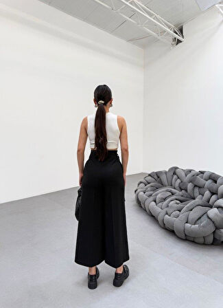 230 Gr Poly Viscose Full Lycra Metal Toka Aksesuarli Pantolon