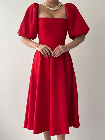 Benjamin Çan Etekli Midi Boy Elbise