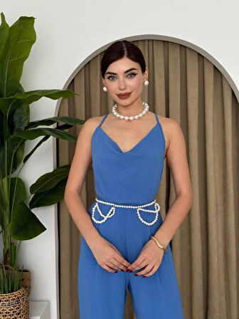 Darcy Sırt Dekolteli Tulum