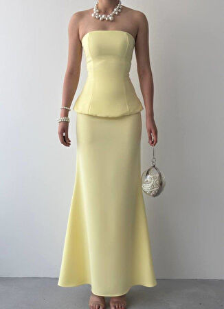 Spas Straplez Elbise