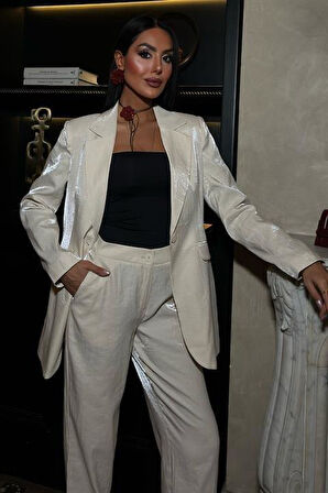 Gisella Parlak Saten Takım 9851