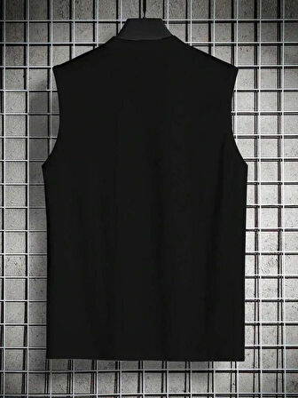 Erkek Sıfır Kol Victory Baskılı Süprem Bluz