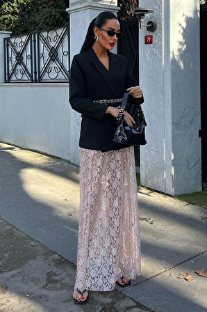 Maxi Dantel Etek 4047