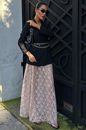 Maxi Dantel Etek 4047