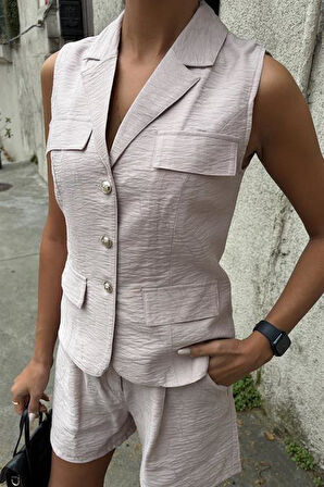 Yelek Şort Viscon Takım 10156-17