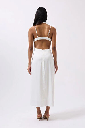 Saten İnce Asklı Elbise