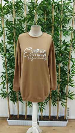 Kadın Uzun Kollu Bisiklet Yaka Kısa Viskon Iki Iplik Elbise