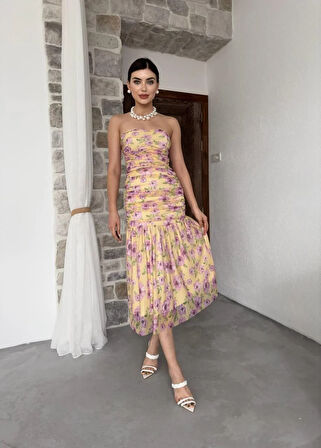 Talia Straplez Elbise