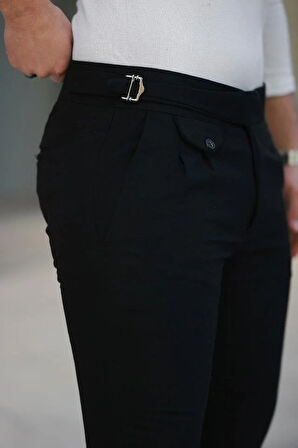 Erkek Bel Toka Detaylı Pileli Pantolon