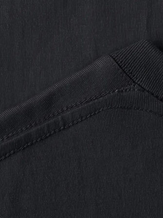 Baskılı Oversize Bisiklet Yaka T-shirt - Siyah