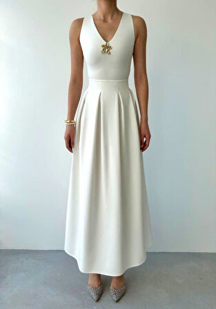 Late Yıldız Detaylı Elbise