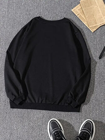 Erkek Uzun Kollu Baskı Detaylı Iki Iplik Sweet