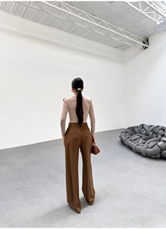 230 Gr Poly Viscose Full Lycra Pi̇leli̇ Palazzo Pantolon