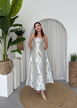 Haseki Straplez Elbise