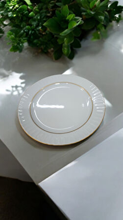 Güral porselen sedef model 6 adet  20 cm pasta tabağı 
